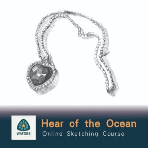 Beginner Drawing Course –Hear of the Ocean(Video + Templates)