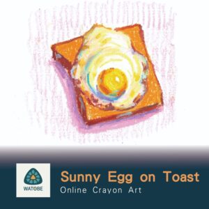 Beginner Drawing Course – Sunny egg on Toast (Video + Templates)